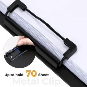 Groothandel Dubbele Clip A4 Papiermap PP Opvouwbare Kantoormap voor Papieropslag - Product Image 3