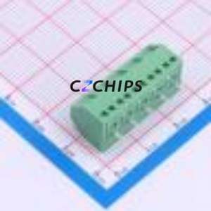MX127S-5.08-05P-GN01-Cu-Y-A Screw Terminal Block Through hole Component (THT),P=5.08mm Connector 1x5P 5.08mm Green Through Hole - Product Image 2