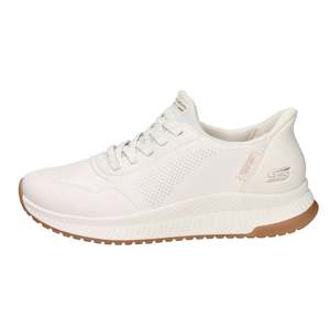 Zapatos Skechers Donna Slip On <span class=keywords><strong>para</strong></span> <span class=keywords><strong>caminar</strong></span>, de cuero blanco, calzado informal y cómodo <span class=keywords><strong>para</strong></span> <span class=keywords><strong>mujer</strong></span> - Product Image 1