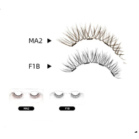 Faux cils magnétiques doux en vison synthétique végétalien, plusieurs styles disponibles, réutilisables, pour maquillage OEM/ODM, cils en bande complète