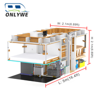 ONLYWE Camper de luxe tout-terrain 6x6 Iveco pour expéditions, camping-car, caravane, autocaravane avec toilettes et cuisine