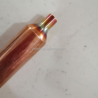 Filtre déshydrateur en cuivre pour réfrigération R134a 10g 15g 20g, filtre soudé avec valve d'accès
