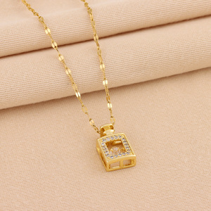 Collar de Acero Inoxidable con Cadena para Labios y Botella de <span class=keywords><strong>Perfume</strong></span> con Diseño de Alma Pulsante, Éxito de Ventas 2024 - Product Image 3