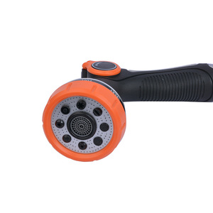 Pistola de agua con pulsador de pulgar de 8 funciones, boquilla ajustable para lavado de coches y riego de jardines, ángulo de apertura de 0,8 mm ajustable - Product Image 1