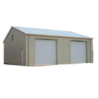 Bâtiments d'entrepôt préfabriqués en acier à faible coût, kits de construction de garages préfabriqués