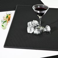 Tapis de bar en PVC souple antidérapant, sous-verre anti-déversement pour bière, plateau de récupération des gouttes, dessous de verre, set de table