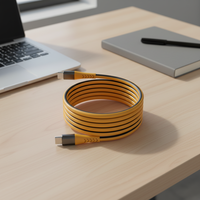 Cable USB Ecológico con Carcasa de Aluminio y Moldeado de PVC, Carga Rápida 3A, Certificado MFI, Personalizado para Computadora y Cámara