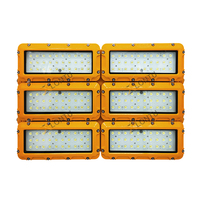 Projecteur LED antidéflagrant 100W/200W/400W le plus vendu, éclairage pour zones dangereuses, corps en aluminium et verre, IP66, haute intensité lumineuse
