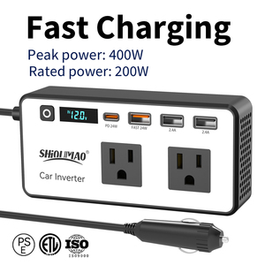 Tùy chỉnh <span class=keywords><strong>mini</strong></span> xách tay xe biến tần <span class=keywords><strong>Power</strong></span> <span class=keywords><strong>Inverter</strong></span> Car Charger Adapter 12V 110V Off Grid DC để AC biến tần - Product Image 2