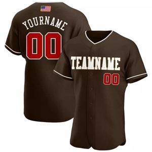 Maillot de baseball rayé imprimé 100% polyester, couleur personnalisée, uniforme de baseball pour adultes et enfants, uniformes de volley-ball personnalisés - Product Image 4