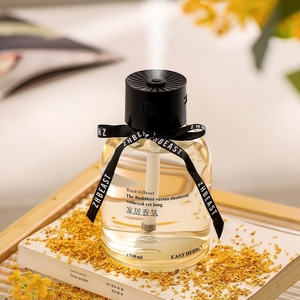 Diffuseur d'huiles essentielles aromatiques pour la maison, en verre raffiné personnalisable, 500 ml, sans alcool, écologique, pour la méditation et le yoga - Product Image 3