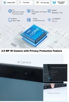 Nouvel ordinateur portable professionnel AMD Ryzen 7 EMMC Clavier anglais Écran OLED 12 pouces Windows 10