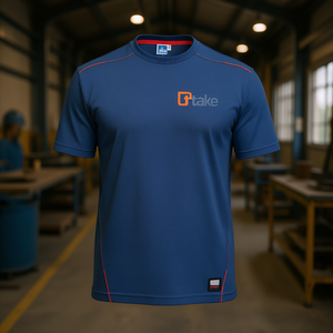 เสื้อยืดแขนสั้นสีน้ำเงิน 3XL ชุดทำงานเพื่อความปลอดภัย - Product Image 3