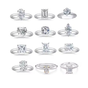 แหวนเพชรเพาะเลี้ยงในห้องปฏิบัติการ Qingling Jewelry พร้อมใบรับรอง IGI ทองคำแท้ 18K น้ำหนัก 1-5 กะรัต แหวนหมั้นสำหรับผู้หญิง - Product Image 1