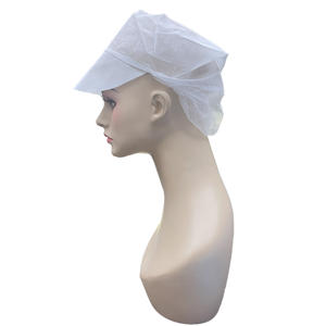Accessoire de casque de sécurité pour <span class=keywords><strong>femme</strong></span> : Bonnet <span class=keywords><strong>snood</strong></span> jetable en PP non tissé avec visière – Produit de sécurité - Product Image 2