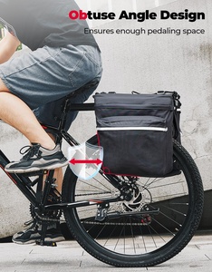Sacoche <span class=keywords><strong>de</strong></span> vélo étanche à logo personnalisé, grande capacité 30L, avec fermeture roll-top, pour porte-bagages arrière, <span class=keywords><strong>sac</strong></span> <span class=keywords><strong>de</strong></span> rangement pour bagages et marchandises - Product Image 6