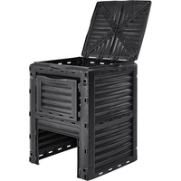 Bac à compost extérieur 300L en plastique pour jardin, décomposition organique
