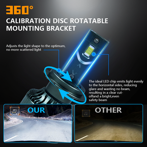 <span class=keywords><strong>H4</strong></span> 9003 LED 헤드라이트 전구 130w 30000 루멘 초고휘도 LED 헤드라이트 변환 키트 6000k 쿨 화이트 - Product Image 4