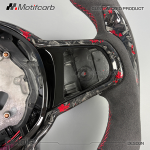 Volante personalizado de fibra de carbono forjado rojo con LED para BMW LCI Upgrade M240i M340i M440i X3 X4 X5 M G05 G20 G29 G30 G87 G80 G82 - Product Image 4