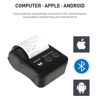 Printer Thermal Mini Portabel 58mm untuk Struk, Mobile, Saku, Bluetooth Nirkabel P58