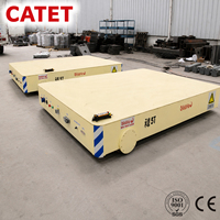 Chariot électrique sans rail personnalisé multi-scènes de 4 tonnes, chariot télécommandé sans fil pour le transport en usine