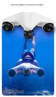 Trotinette sous-marine électrique portable pour plongée, vitesse 1,5 m/s, autonomie 30 min, propulseurs écologiques pour la natation