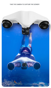 Trotinette <span class=keywords><strong>sous</strong></span>-marine électrique portable pour plongée, vitesse 1,5 m/s, autonomie 30 min, propulseur de natation - Product Image 3