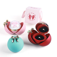 Coffret Cadeau Romantique Haut de Gamme Saint-Valentin avec Fleurs de Savon Florales Doubles Ouvertures pour Bague et Collier - Nouveauté Transfrontalière
