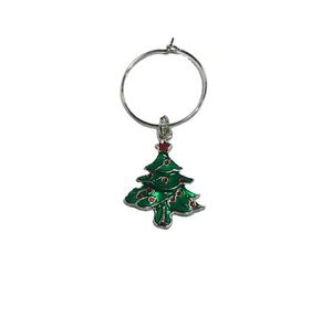 <span class=keywords><strong>Ensemble</strong></span> de breloques en verre à vin de Noël en alliage de zinc-4 pièces cadeau/bas/<span class=keywords><strong>canne</strong></span> à sucre/pendentifs d'arbre pour la fête de vacances - Product Image 5