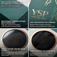 Caja de Embalaje de Cartón con Orificio para Colgar y Ventana Circular, Personalizable con Logotipo, Color Verde, para Venta Minorista de Calcetería y Prendas para las Piernas
