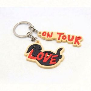Hot Selling Cheap <b>Custom</b> Sublimation 2D 3D Silicone Rubber Soft PVC <b>Keychain</b> - Product Image 4
