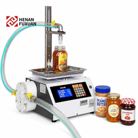 Machine de remplissage semi-automatique manuelle compacte pour pots de miel, produits de soin, eau, liquides, fromage, lait, pâtes, avec fonction de pesage