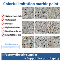 Peinture à base de pierre naturelle, texture granit et marbre, revêtement liquide à base d'eau, respectueux de l'environnement, résistant aux intempéries