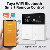 Télécommande intelligente DOMISI à commande vocale via application, compatible Wi-Fi, avec écran OLED, pour options électriques/gaz, hôtel et maison
