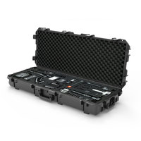 Boîte de transport en plastique rigide, étanche IP67, antichoc, avec doublure personnalisable, utilisation polyvalente