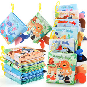 Livre de jouets pour enfants d'approvisionnement d'usine 0-3 ans éducation précoce bébé livre en tissu lavable déchirure livres d'images - Product Image 1
