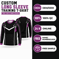 T-shirts personnalisés à manches longues, col rond, jersey, t-shirt de joueur personnalisé, sublimé, unisexe, pour moto, jeux, athlétisme, e-sport