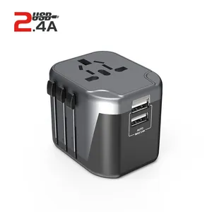 Universal power adapter 220v zu 110v 2000w usb ladegerät steckdose usa reise adapter