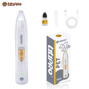LILIPRO New Rechargeable Cat And Dog Paw Hair Trimmer With LED Lights Professional Low Noise Pet Foot Hair Trimmer