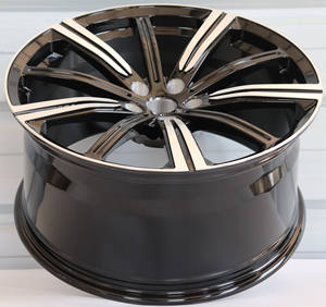Glänzend Schwarz mit Maschinierter Oberfläche Geschmiedete Felgen 5x114,3 Geschmiedete Autofelgen 17 18 20 22 Zoll für <span class=keywords><strong>Opel</strong></span> Corsa D Reifen Personenwagen-Rad - Product Image 4
