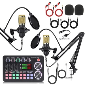 Bm800 çift mikrofon kondenser mikrofon M1 ses kartı ses mikrofon canlı akışı için TioTok cep telefonu bilgisayar M1 - Product Image 2