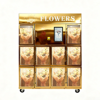 Distributeur automatique de fleurs AIT haut de gamme, élégant, style Dubaï, écran tactile 22 pouces, refroidissement par compresseur, gestion basée sur le cloud, multiple