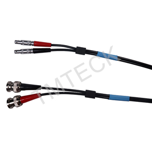 สายเคเบิลอัลตราโซนิกแบบคู่ UT Lemos 00 ถึง BNC สำหรับเครื่องมือ NDT RG174 อุตสาหกรรม - Product Image 4