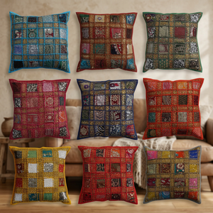 Manufacturer Cotton Hand Embroidered Cushion Pillow Covers - Product Image 3