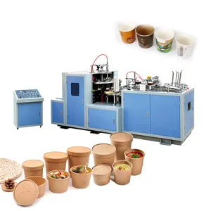 Paper Bowls And Plates Making Machine Paper Salad Bowl Machine Fully Automatic Making