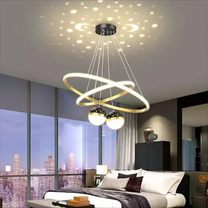 Creatieve Post-Moderne Retro Eenvoud Mode Slaapkamer Hotel Rechthoek Plafondkroonluchter