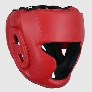 Protector de Cabeza de Medio Rostro Ajustable de Cuero PU de Alta Calidad con Etiqueta Tejida con Logotipo Personalizado, Protección de Boxeo para Entrenamiento de Artes Marciales - Product Image 2