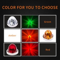 Ampoule LED en verre en forme de pastèque, ampoule halogène, feu de position latéral LED, feu décoratif pour remorque de camion - Vente en gros