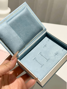 Luxury Jewelry Box Custom Modern <b>Watch</b> Box Grey Leather Jewellery Packing Boxes With Logo - Product Image 5