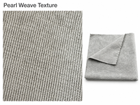 Chiffon de polissage auto en microfibre tissée effet perle sans bords 350GSM 40x40cm, non pelucheux, pour lustrage et cirage automobile